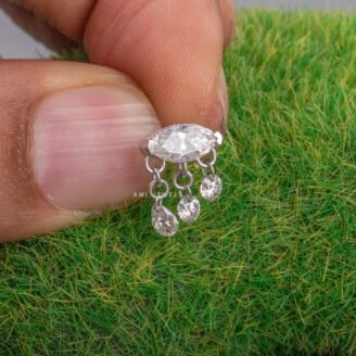 Anne Dangling Flat Back Earring Jewelry